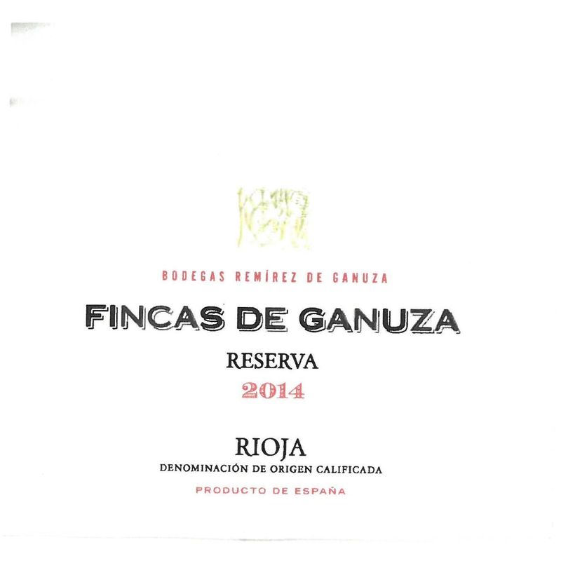 2014 Remirez de Ganuza, Reserva Fincas De Ganuza, Rioja 6x75cl