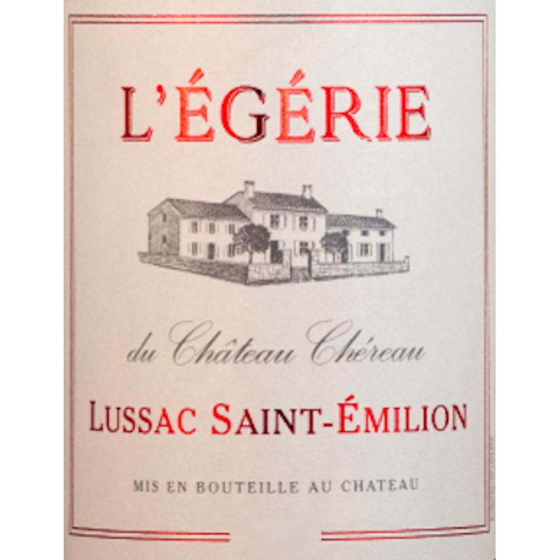 2018 L'Egerie du Chateau Chereau, Lussac-Saint-Emilion 1x600cl