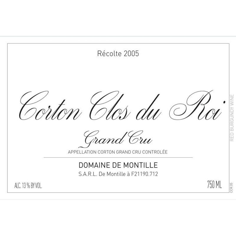 2022 Domaine de Montille, Corton Grand Cru, Le Clos du Roi 12x75cl