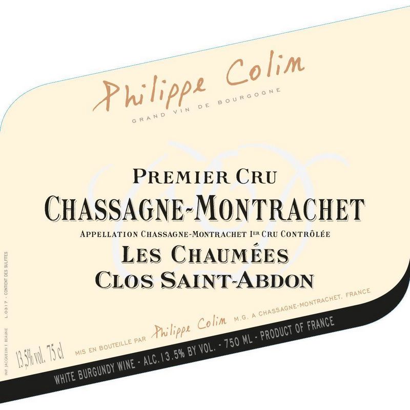 2023 Philippe Colin, Chassagne-Montrachet Premier Cru, Les Chaumees Clos Saint-Abdon 6x75cl