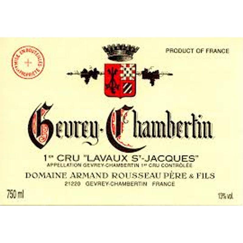 2013 Domaine Armand Rousseau, Gevrey-Chambertin Premier Cru, Lavaux Saint-Jacques 6x75cl