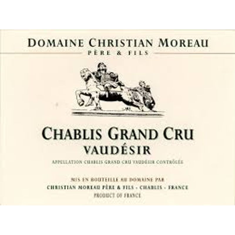 2019 Domaine Christian Moreau Pere & Fils, Chablis Grand Cru, Vaudesir 6x75cl