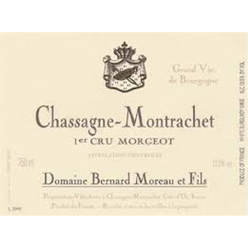 2020 Bernard Moreau, Chassagne-Montrachet Premier Cru, Morgeot 6x75cl