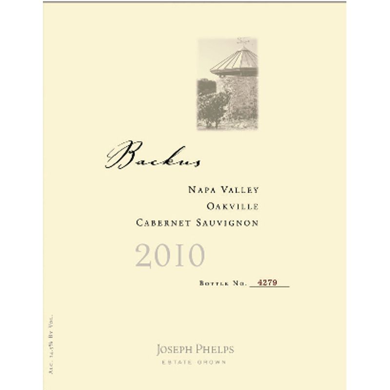 2010 Joseph Phelps, Backus Vineyard Cabernet Sauvignon, Oakville 6x75cl