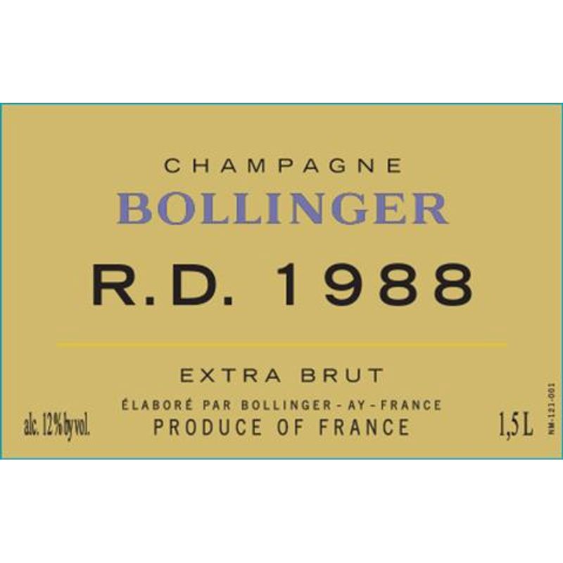 1988 Bollinger, R.D., Champagne 1x300cl