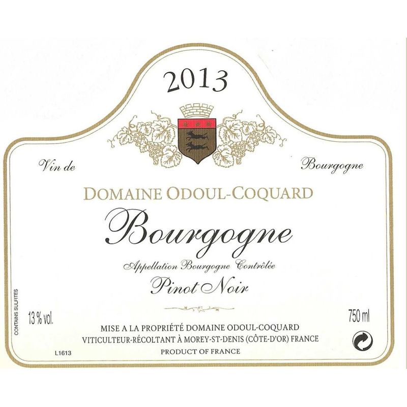 2017 Odoul Coquard, Bourgogne, Pinot Noir 6x75cl