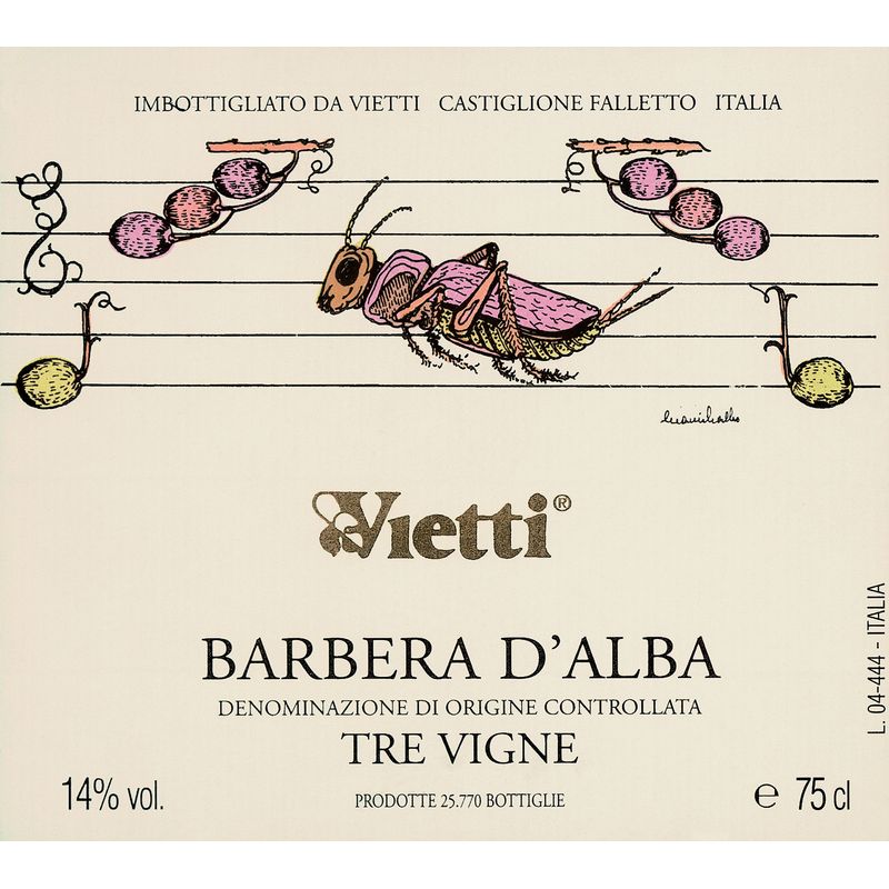 2021 Vietti, Barbera d'Alba, Tre Vigne 6x75cl