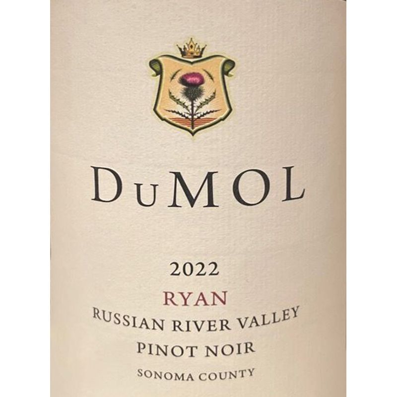 2022 DuMOL, Widdoes Vineyard Ryan Pinot Noir, Russian River Valley 6x75cl