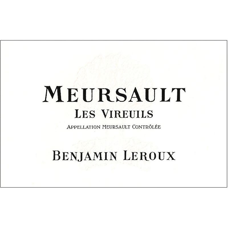 2015 Benjamin Leroux, Meursault, Vireuils Blanc 6x75cl