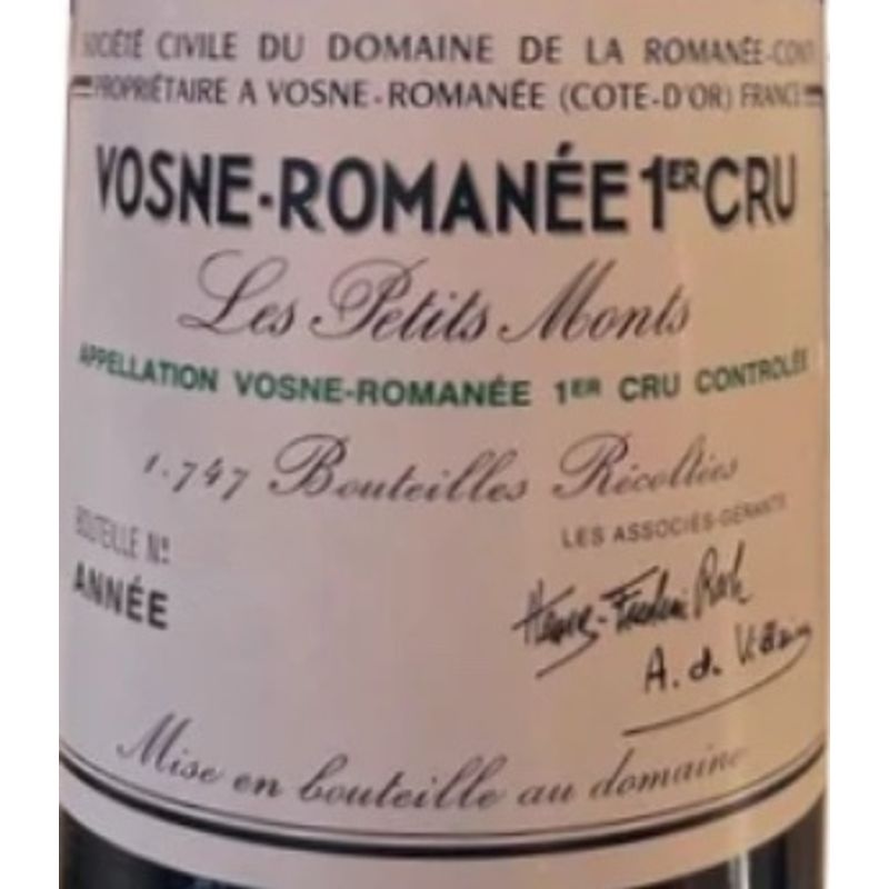2018 Domaine de la Romanee-Conti, Vosne-Romanee Premier Cru, Les Petits Monts 3x75cl