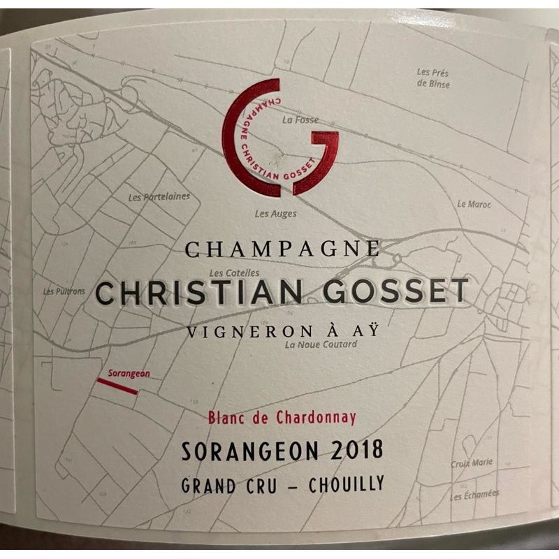 2018 Christian Gosset, Sorangeon Grand Cru, Chouilly 6x75cl
