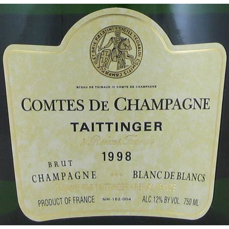 1996 Taittinger, Comtes de Champagne Blanc de Blancs 6x75cl - Ideal ...