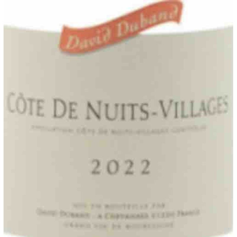 2022 David Duband, Cote de Nuits-Villages, Rouge 3x150cl