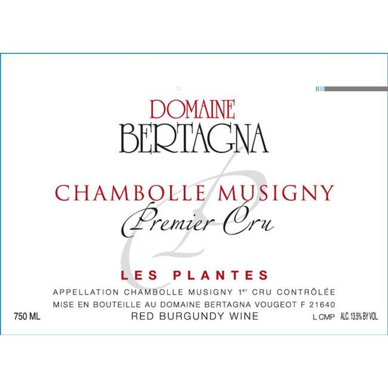 2022 Domaine Bertagna, Chambolle-Musigny Premier Cru, Les Plantes 6x75cl