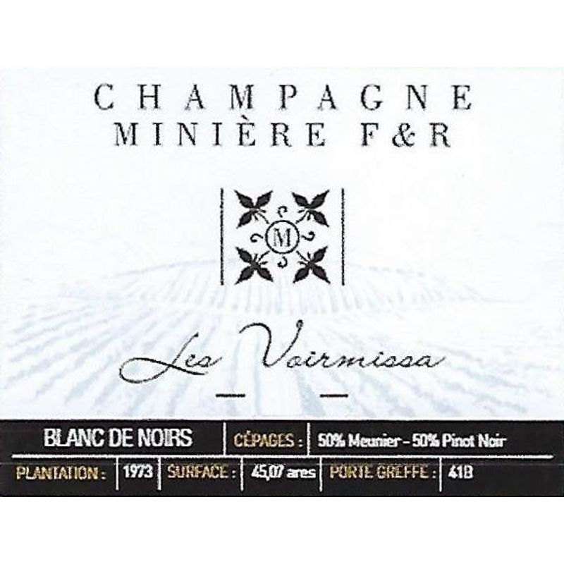2018 Miniere F&R, Les Voirmissa Blanc de Noir VV Extra Brut, Champagne 6x75cl