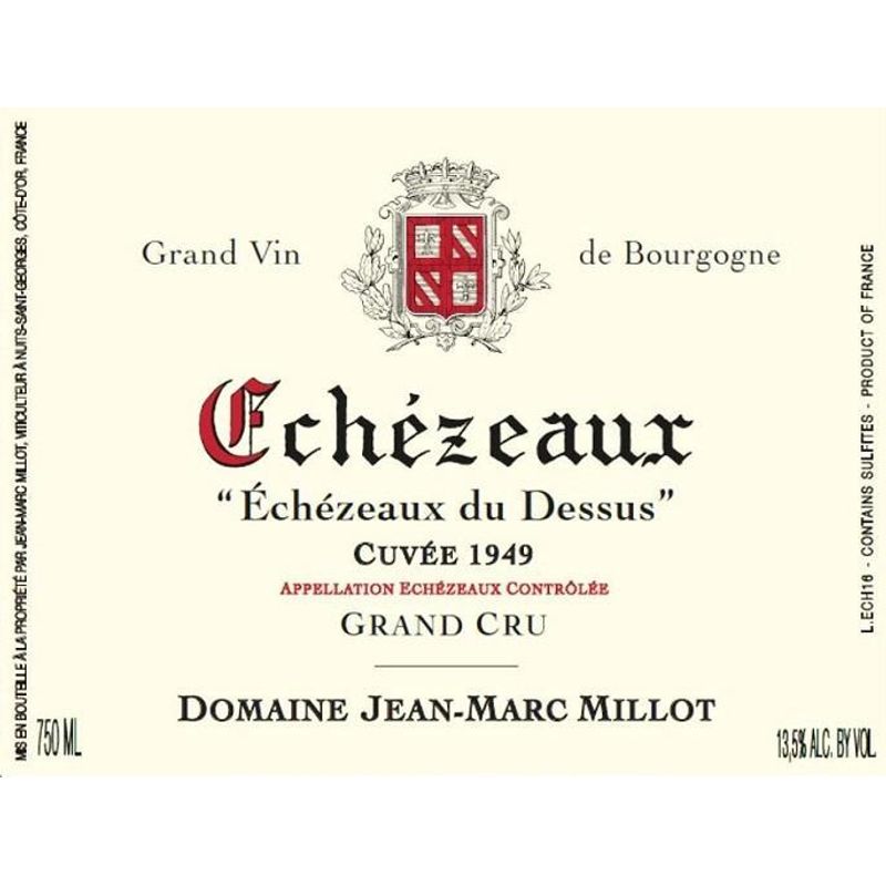 2020 Jean-Marc Millot, Echezeaux Grand Cru, Echezeaux du Dessus Cuvee 1949 6x75cl