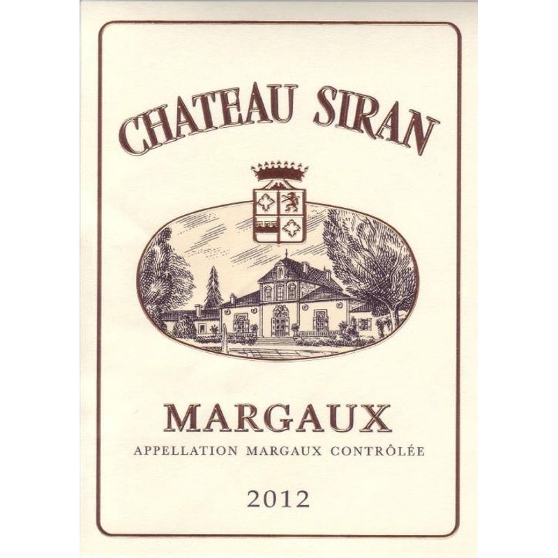 2012 Chateau Siran, Margaux 12x75cl
