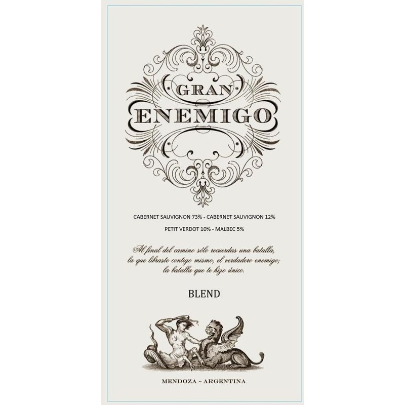 2018 El Enemigo (Aleanna), Gran Enemigo, Mendoza 6x75cl