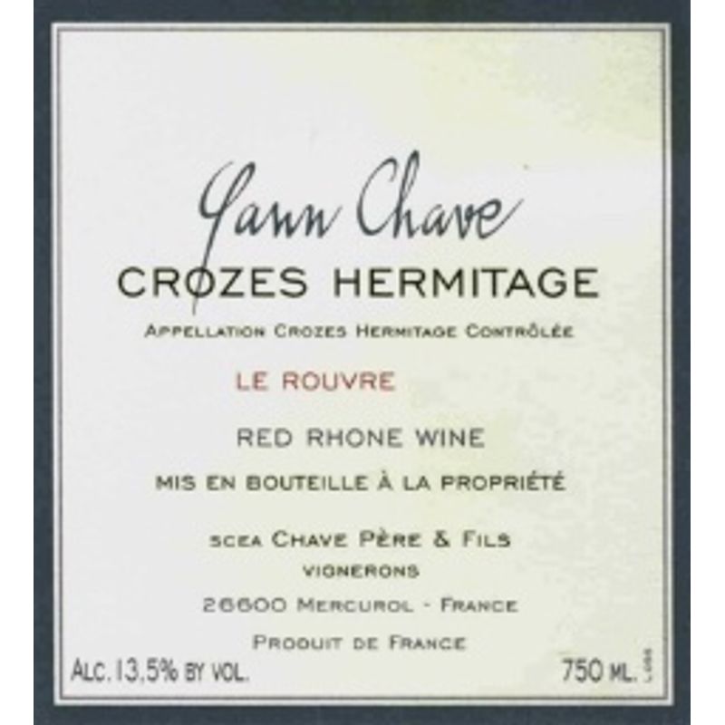 2022 Yann Chave, Crozes-Hermitage, Rouvre 3x150cl