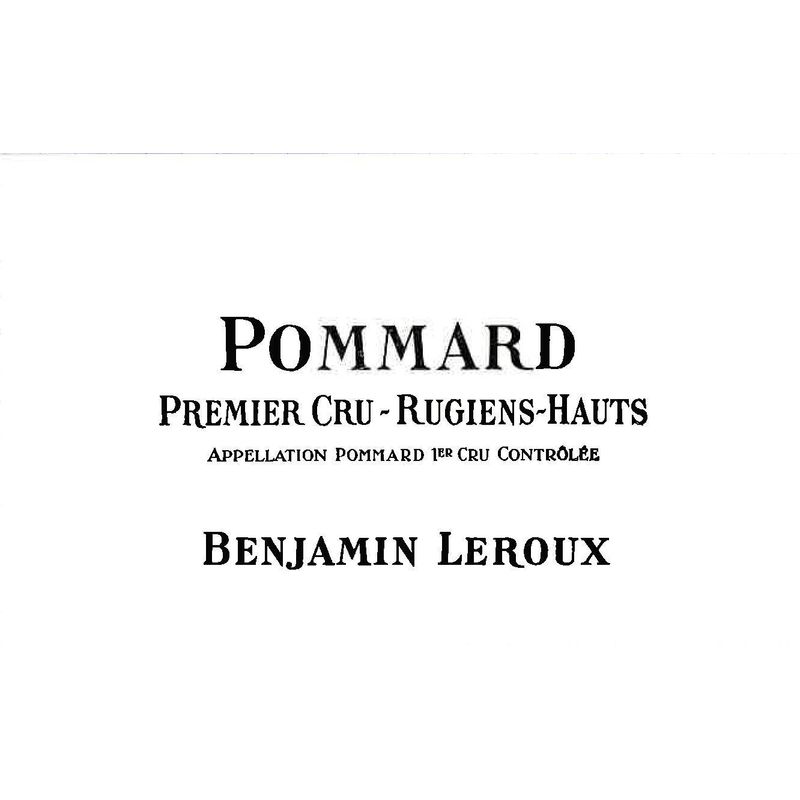 2017 Benjamin Leroux, Pommard Premier Cru, Les Rugiens Hauts 6x75cl