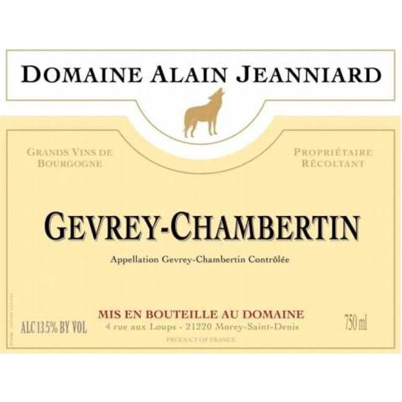 2018 Domaine Alain Jeanniard, Gevrey-Chambertin 12x75cl