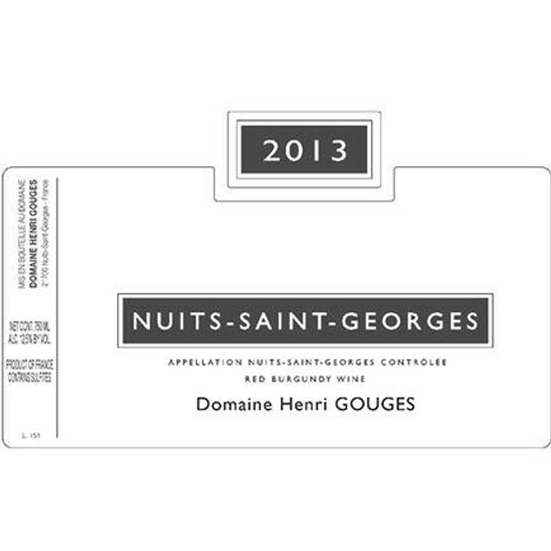 2013 Domaine Henri Gouges, Nuits-Saint-Georges 6x75cl
