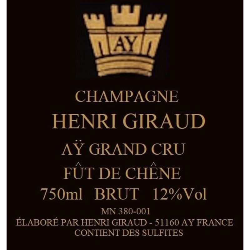 1996 Henri Giraud, Fut de Chene Brut Vintage Grand Cru, Ay 3x75cl