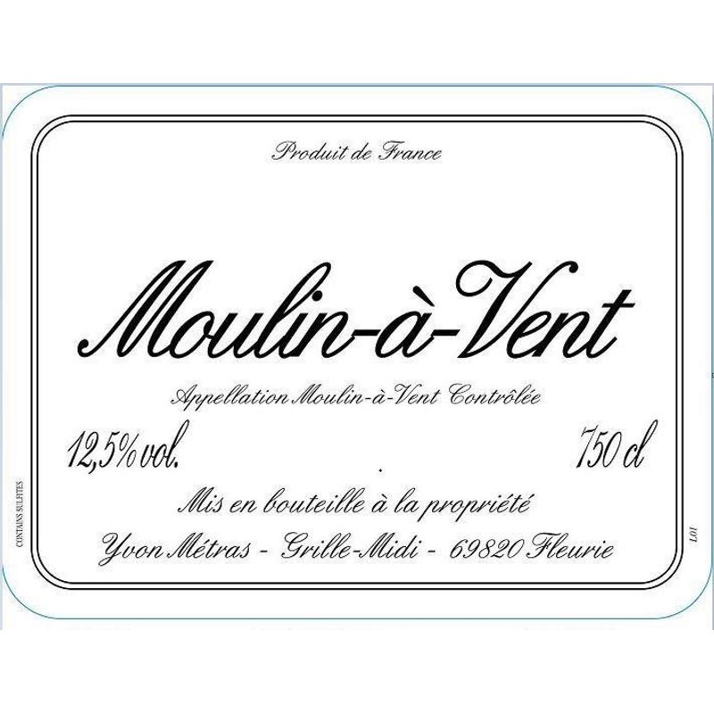 2020 Yvon Metras, Moulin-a-Vent 12x75cl