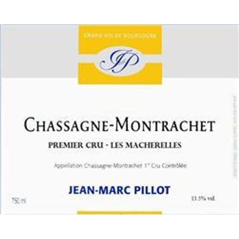 2023 Jean-Marc Pillot, Chassagne-Montrachet Premier Cru, Les Macherelles Blanc 6x75cl