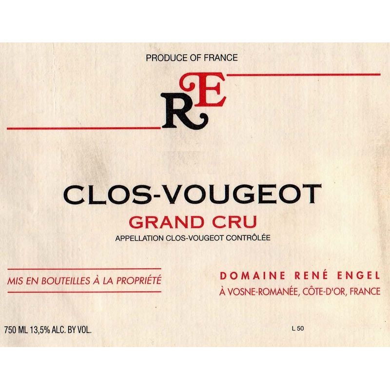 2002 Domaine Rene Engel, Clos de Vougeot Grand Cru 12x75cl
