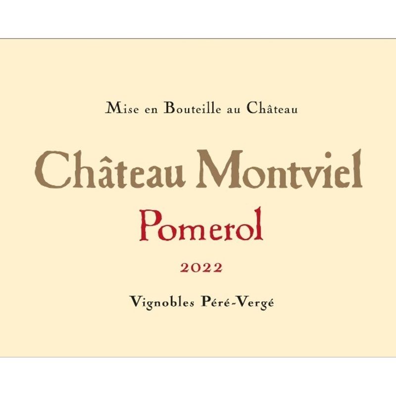 2022 Chateau Montviel, Pomerol 6x75cl