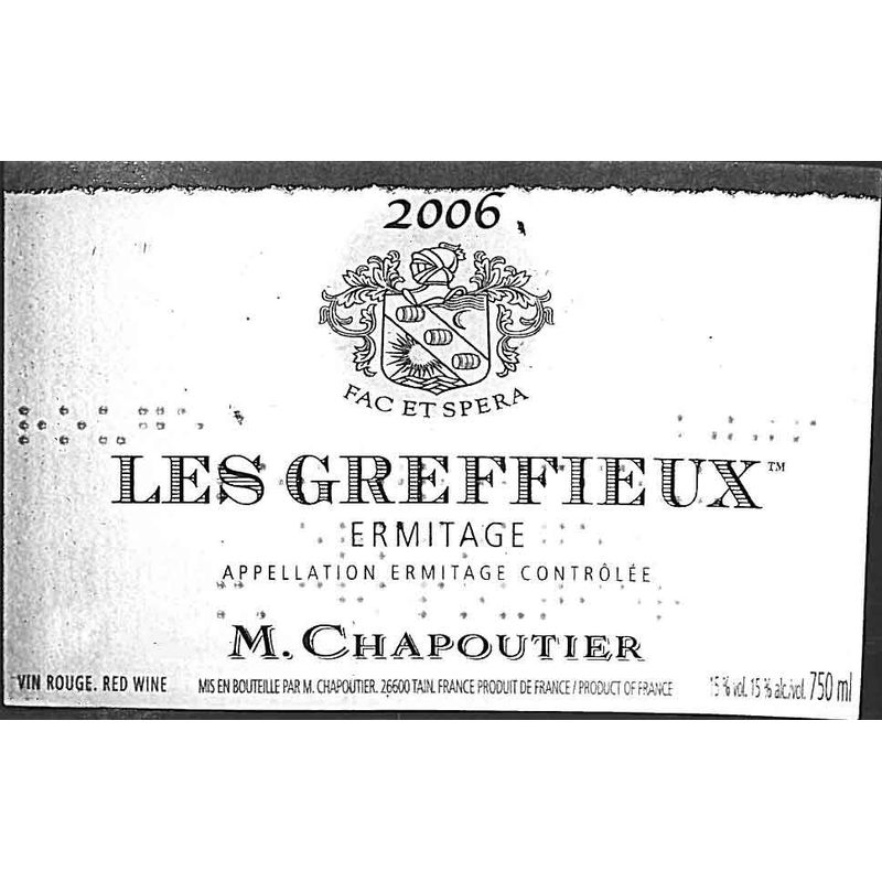2006 M. Chapoutier, Hermitage, Les Greffieux 6x75cl