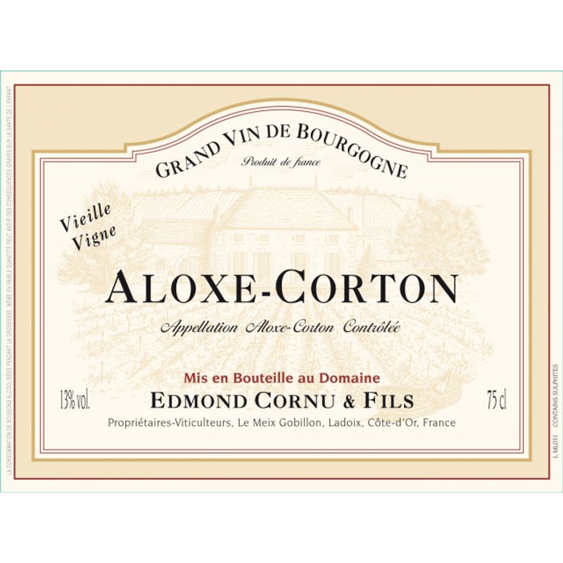 2022 Edmond Cornu, Aloxe-Corton, Vieilles Vignes 6x75cl