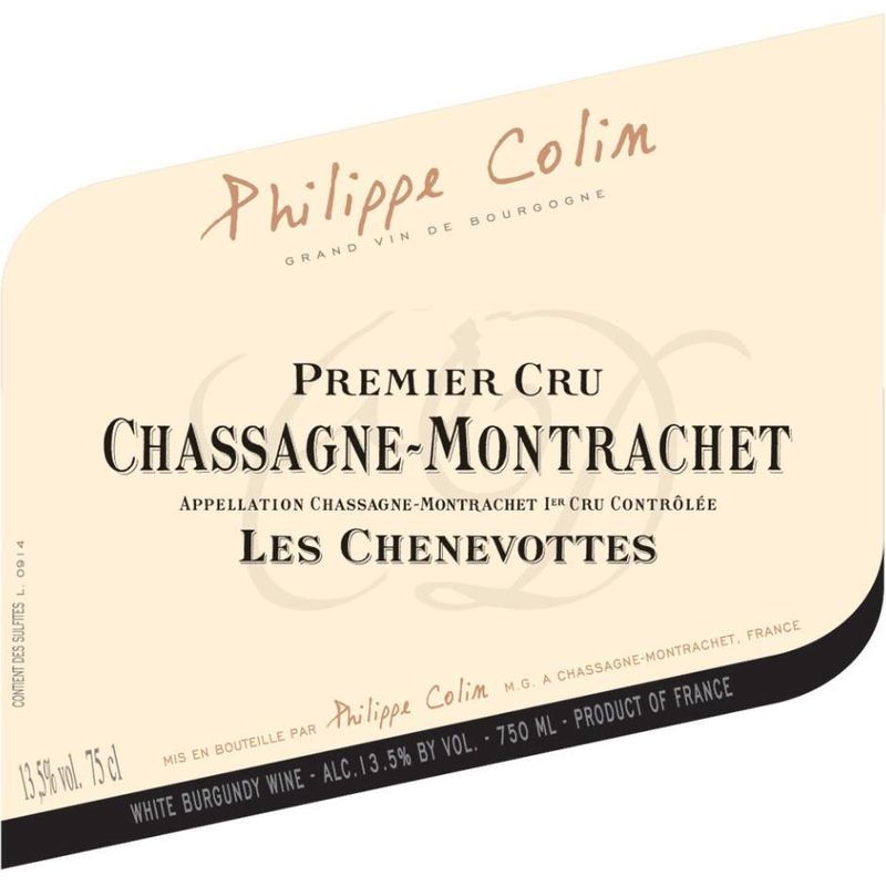 2023 Philippe Colin, Chassagne-Montrachet Premier Cru, Les Chenevottes 6x75cl