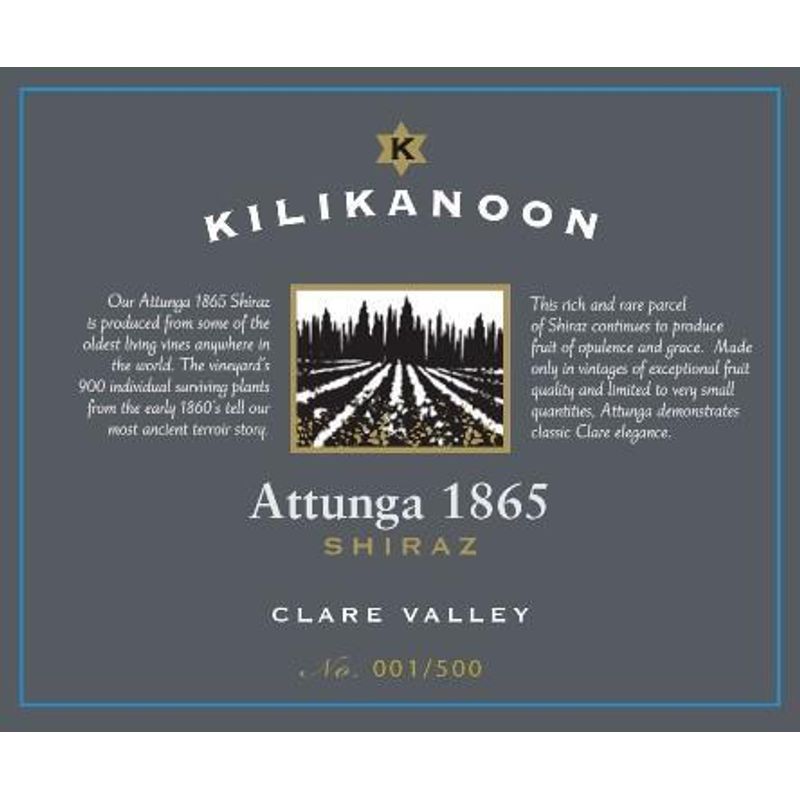 2004 Kilikanoon, Attunga 1865 Shiraz, Clare Valley 6x75cl
