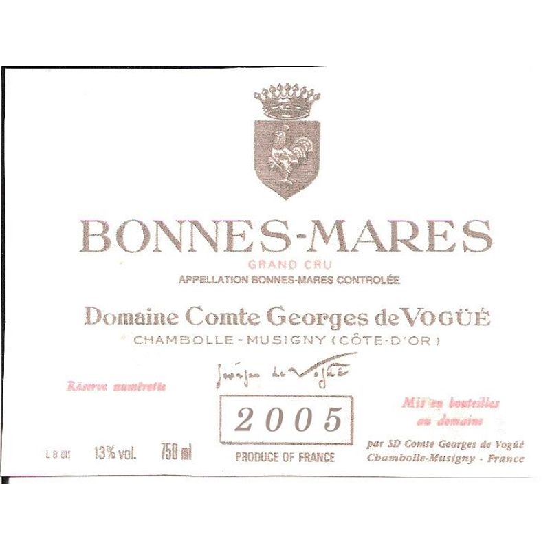2005 Domaine Comte Georges de Vogue, Bonnes Mares Grand Cru 6x75cl