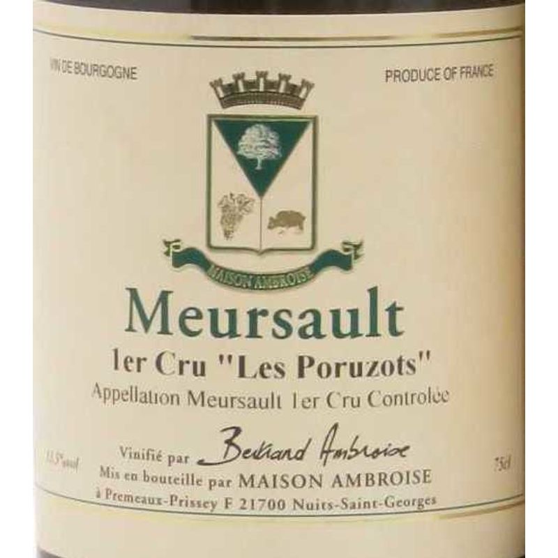 2007 Bertrand Ambroise, Meursault Premier Cru, Porusot 6x75cl