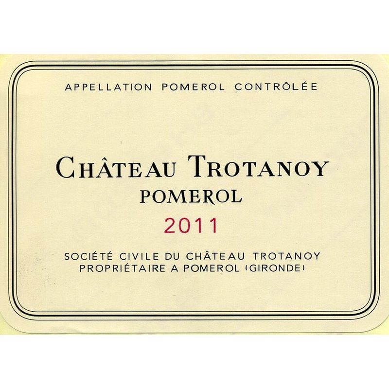 2011 Chateau Trotanoy, Pomerol 6x75cl
