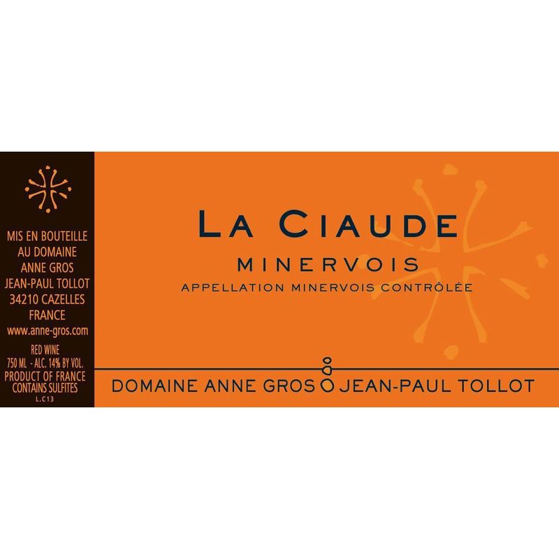 2021 Domaine Anne Gros & Jean-Paul Tollot, Ciaude, Minervois 6x75cl