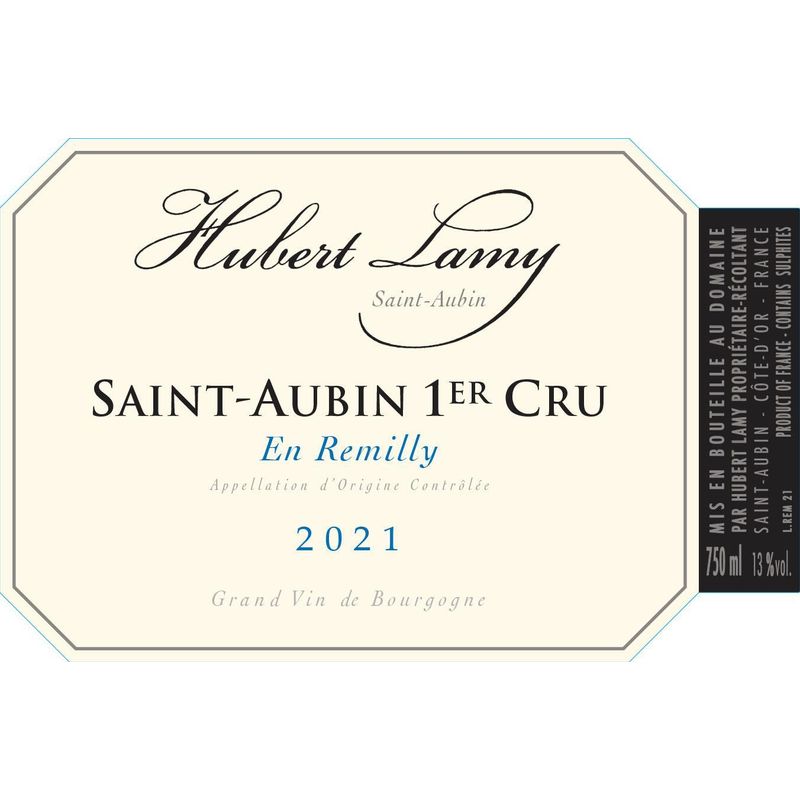 2021 Hubert Lamy, Saint-Aubin Premier Cru, En Remilly Blanc 3x75cl
