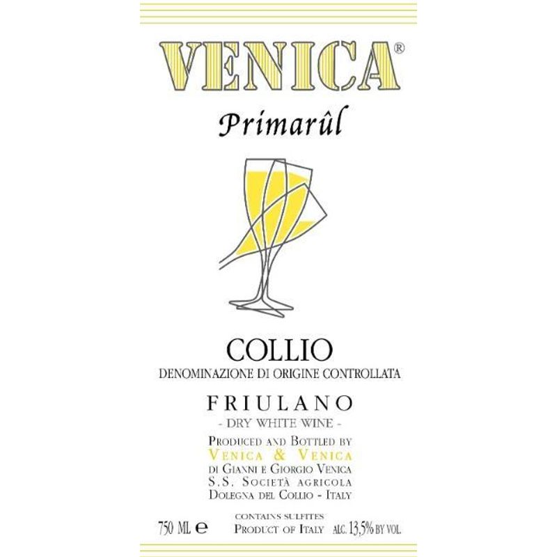 2022 Venica, Primarul Friulano, Collio 6x75cl