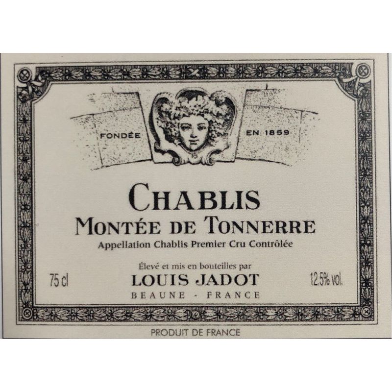 2021 Maison Louis Jadot, Chablis Premier Cru, Montee de Tonnerre 6x75cl