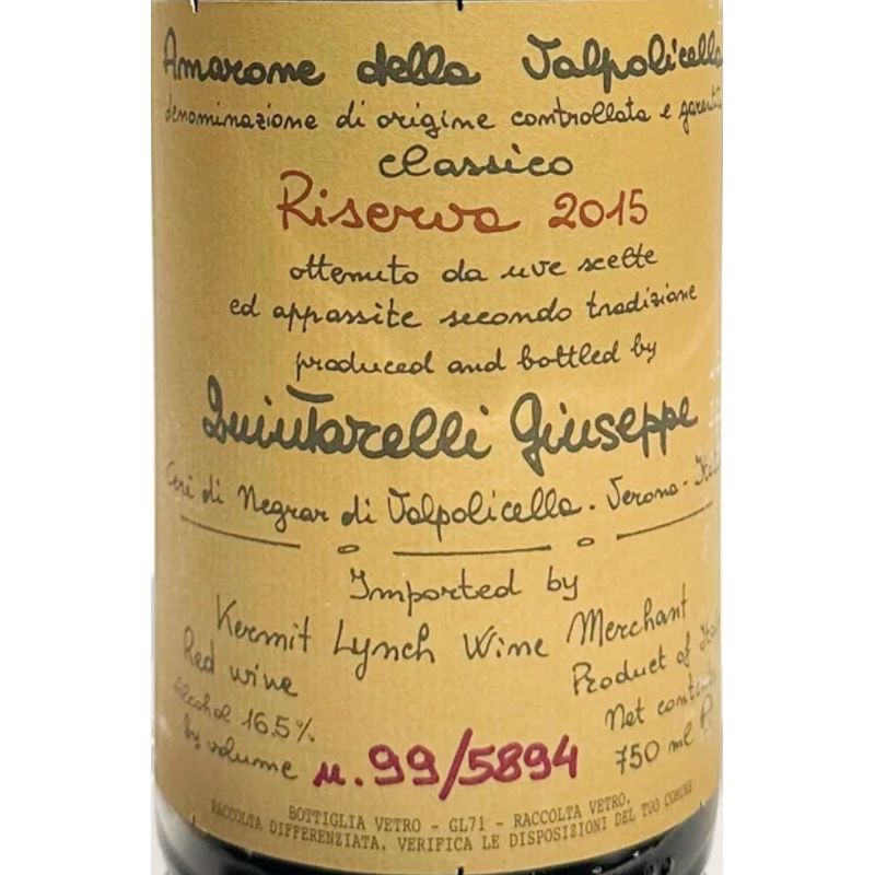 2015 Quintarelli Giuseppe, Amarone della Valpolicella, Classico Riserva 3x75cl