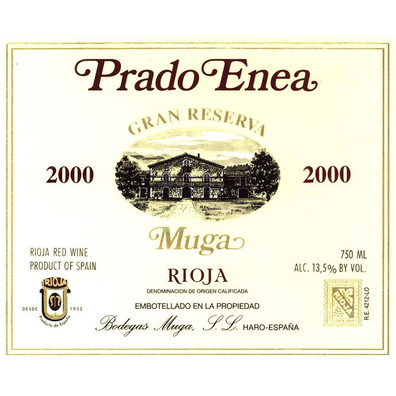 2000 Muga, Prado Enea Gran Reserva, Rioja 6x75cl