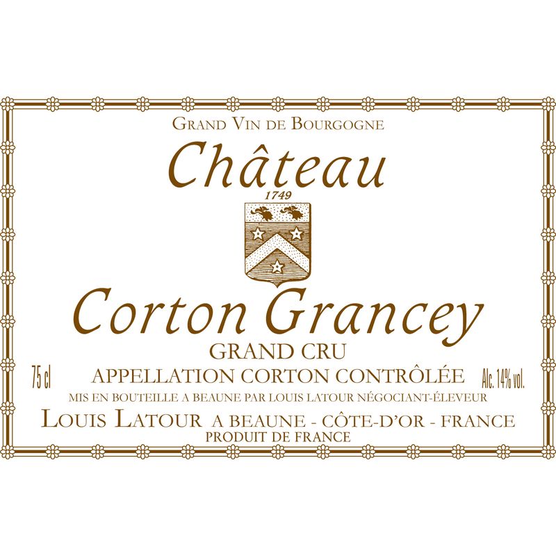 2011 Domaine Louis Latour, Corton Grand Cru, Chateau Grancey 6x75cl