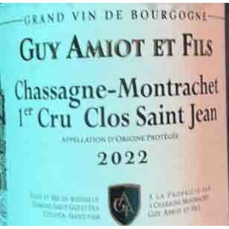 2022 Guy Amiot et Fils, Chassagne-Montrachet Premier Cru, Clos Saint-Jean Blanc 12x75cl