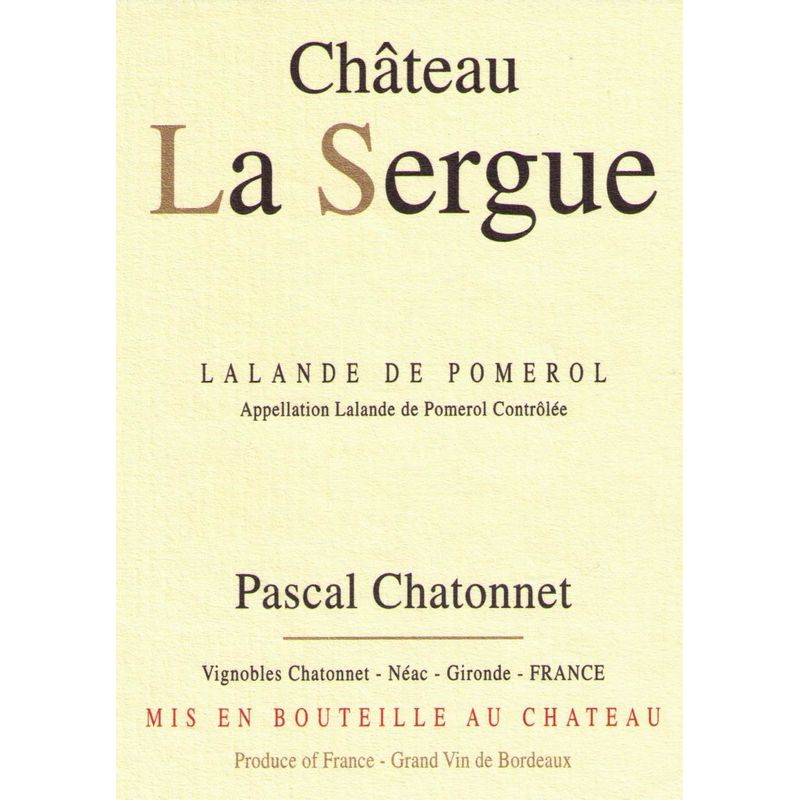 2018 La Sergue, Lalande de Pomerol 6x150cl