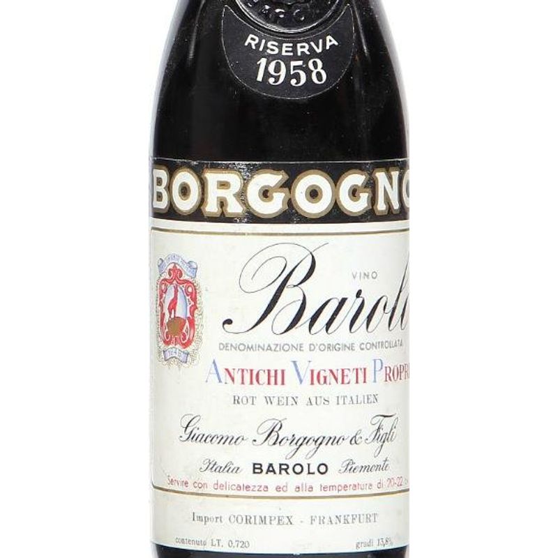 1958 Giacomo Borgogno & Figli, Barolo, Riserva 6x75cl