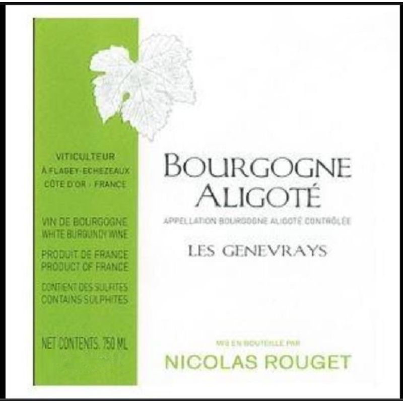 2008 Nicolas Rouget, Bourgogne Aligote, Genevrays 12x75cl