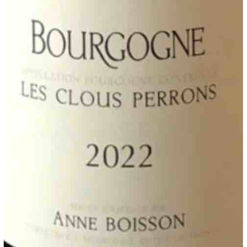 2022 Anne Boisson, Bourgogne, Blanc Les Clous Perrons 12x75cl